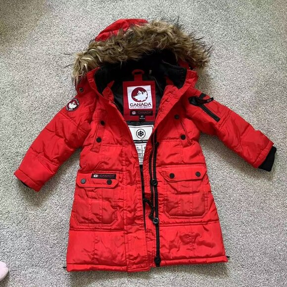 NWOT Canada Weather Gear Toddler Girls Snap-Up Full-Zip Parka Size 4T